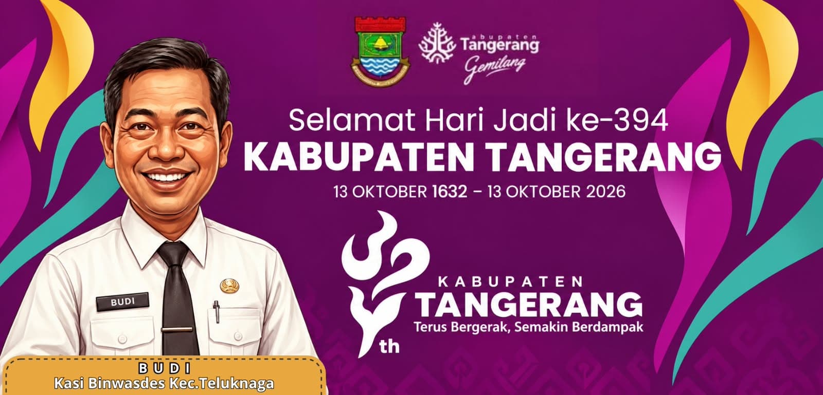 Budi: HUT ke-394 Kabupaten Tangerang Semangat 'Terus Bergerak, Semakin Berdampak' Untuk Tangerang gemilang